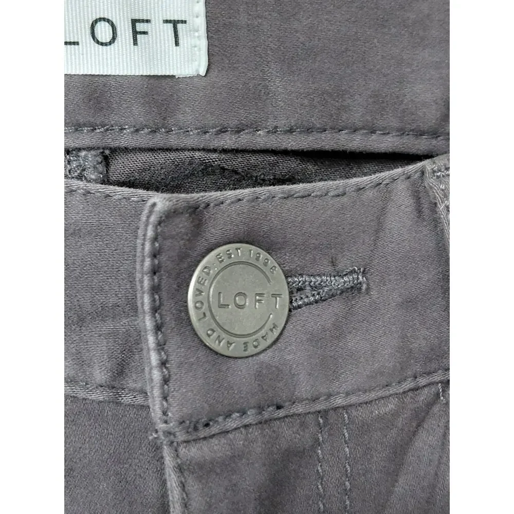 Loft Legging Gray Stretch Pants Women Size 0P